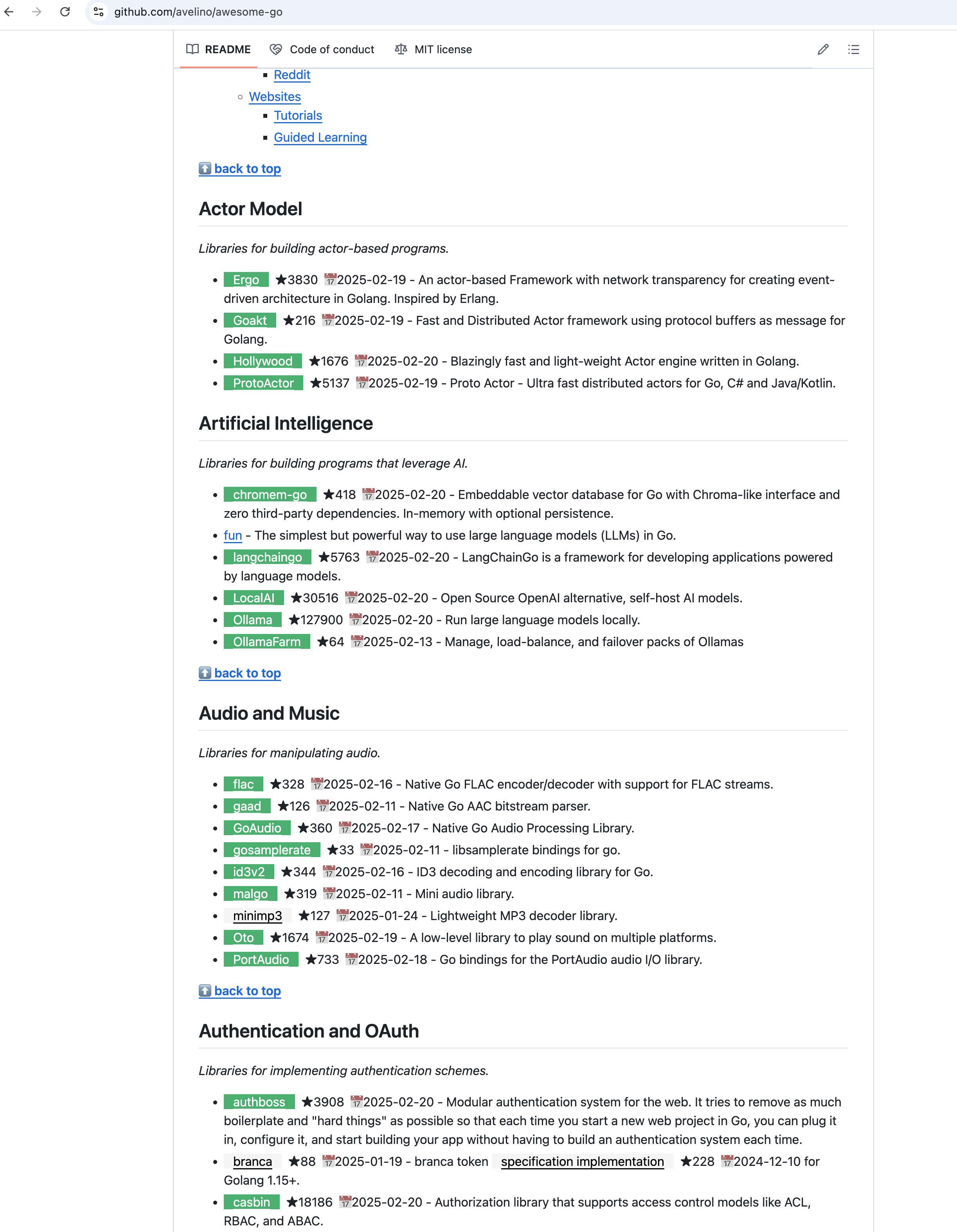 GitHub Awesome-xxx 项目预览
